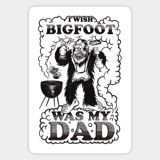 Bigfoot Dad Magnet by Unbelievers Podcast